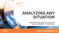 Analyzing Any Situation — Faster! — Video